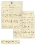 Mata Hari Autograph Letter Signed to Her Lover, Piet van der Hem -- ...I am a very ambitious woman and when I feel an affinity for someone than I have the same ambitious feelings...for him...